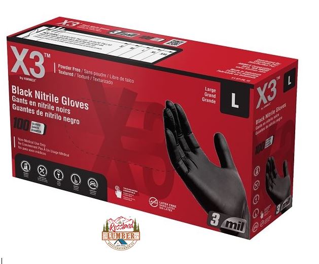 Black Glove Nitrile L (100pk)