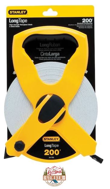 Stanley 1/2" x 200 ft Open Reel Fiberglass Long Tape