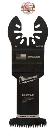 Milwaukee HARDWOOD Blade, 1-3/8 in, 1-5/8 in D Cutting, HCS, 1/PK