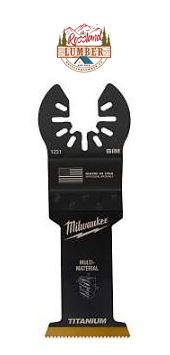 Milwaukee Blade, 1-3/8 in, 1-5/8 in D Cutting, HCS/Titanium, 1/PK