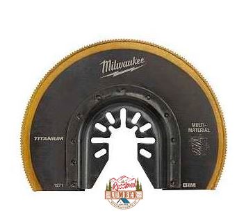 Milwaukee Blade, 3-1/2 in, 1-5/8 in D Cutting, HSS/Titanium