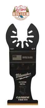 Milwaukee Blade, 1-3/8 in, 2 in D Cutting, Carbide/HCS/Titanium, 1/PK