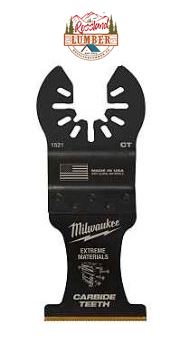 Milwaukee 49-25-1521 Blade, 1-3/8 in, 2 in D Cutting, Carbide/HCS/Titanium, 1/PK