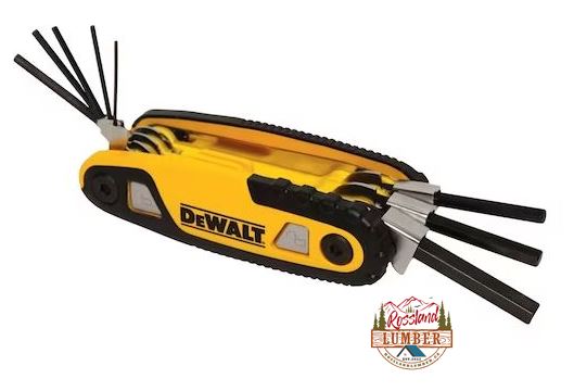 DeWALT Folding Hex Key Set (MM)