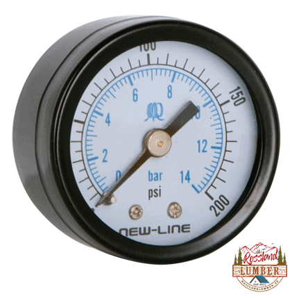 Dry Gauge 0-160 1-1/2" Face & 1/8" Back Mount