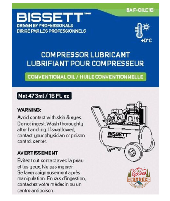 Compressor Oil 30W 16 oz