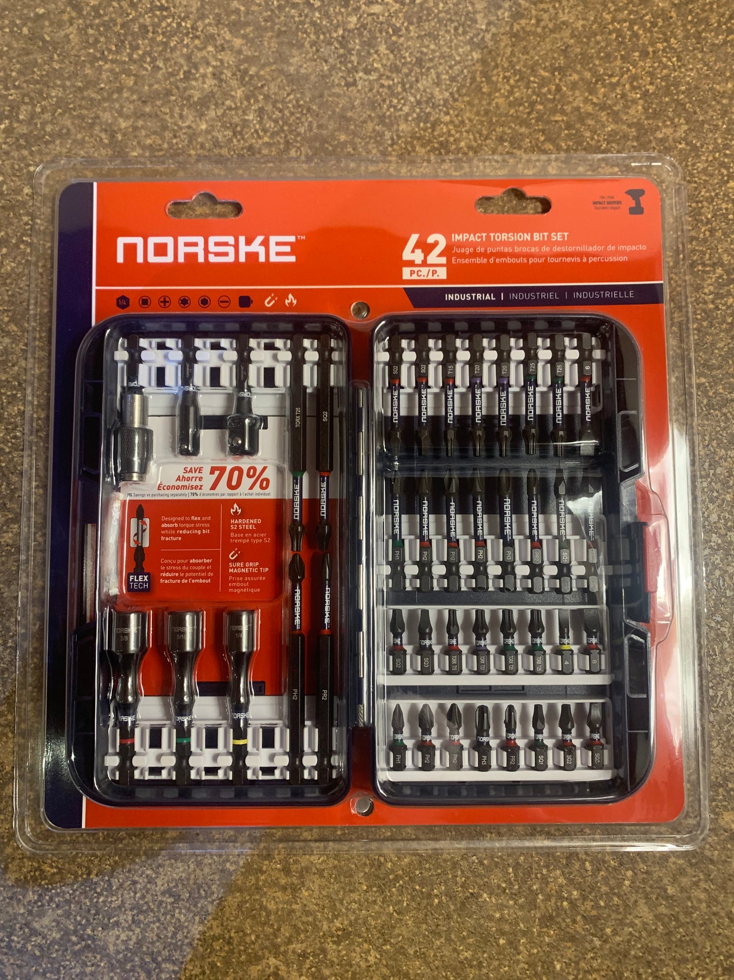 42pc Impact Bit Set